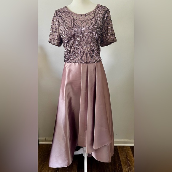 R&M Richards Dresses & Skirts - R&M Richards Mauve High Low Dress